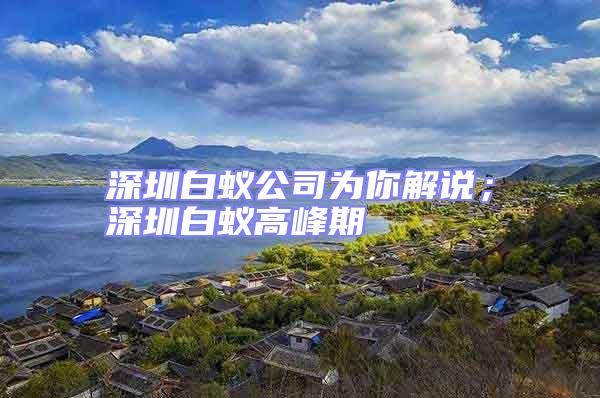 深圳白蟻公司為你解說；深圳白蟻高峰期
