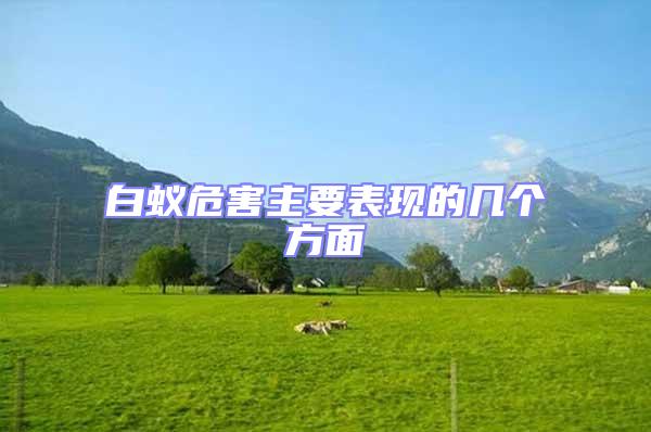白蟻危害主要表現(xiàn)的幾個方面