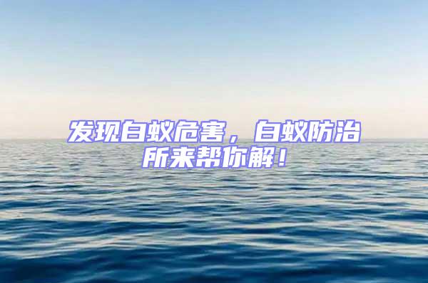 發(fā)現(xiàn)白蟻危害，白蟻防治所來幫你解！