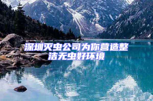 深圳滅蟲公司為你營(yíng)造整潔無(wú)蟲好環(huán)境