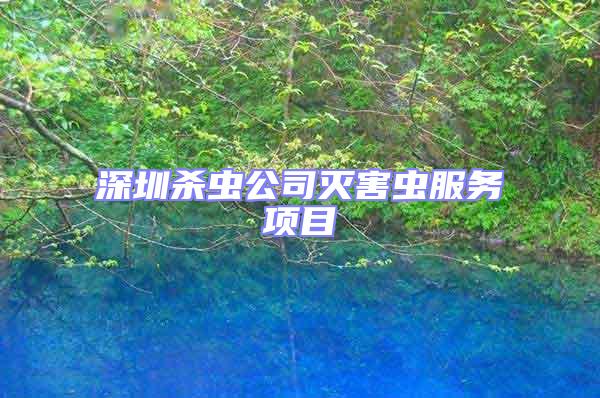 深圳殺蟲公司滅害蟲服務(wù)項(xiàng)目