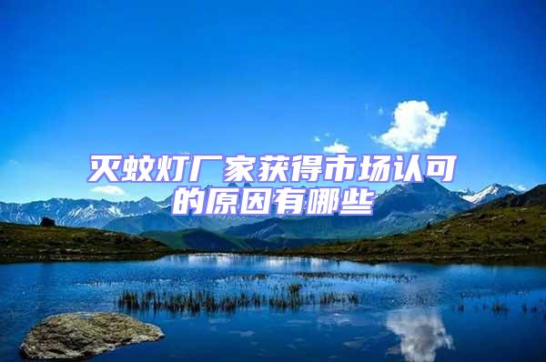 滅蚊燈廠家獲得市場認(rèn)可的原因有哪些