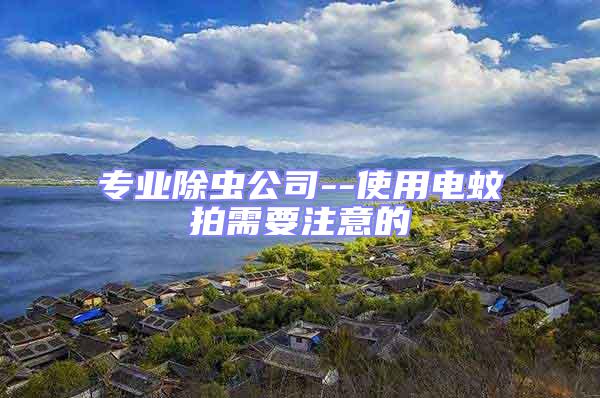 專業(yè)除蟲公司--使用電蚊拍需要注意的