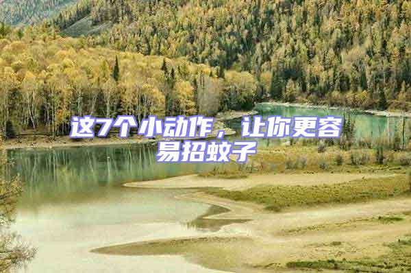 這7個小動作，讓你更容易招蚊子