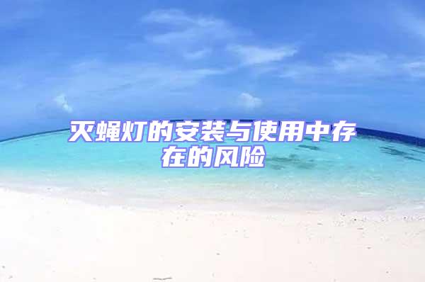 滅蠅燈的安裝與使用中存在的風(fēng)險(xiǎn)