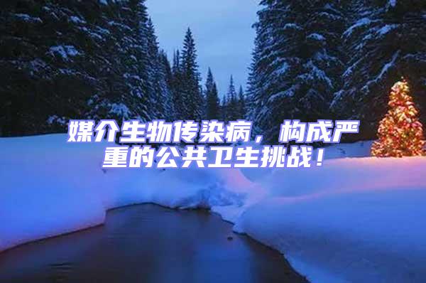媒介生物傳染病，構成嚴重的公共衛生挑戰！
