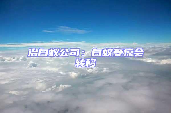 治白蟻公司：白蟻受驚會(huì)轉(zhuǎn)移
