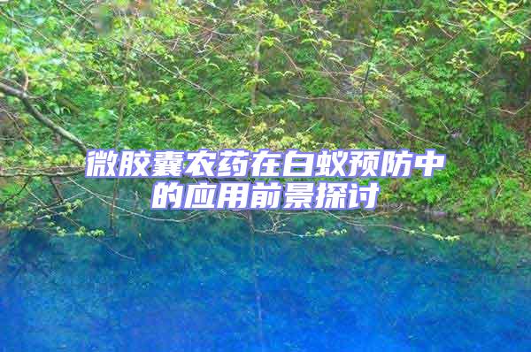 微膠囊農(nóng)藥在白蟻預(yù)防中的應(yīng)用前景探討