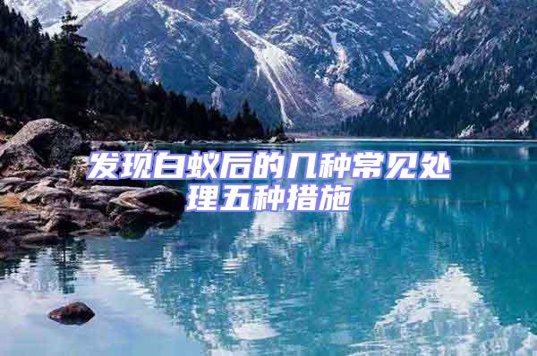 發(fā)現(xiàn)白蟻后的幾種常見(jiàn)處理五種措施