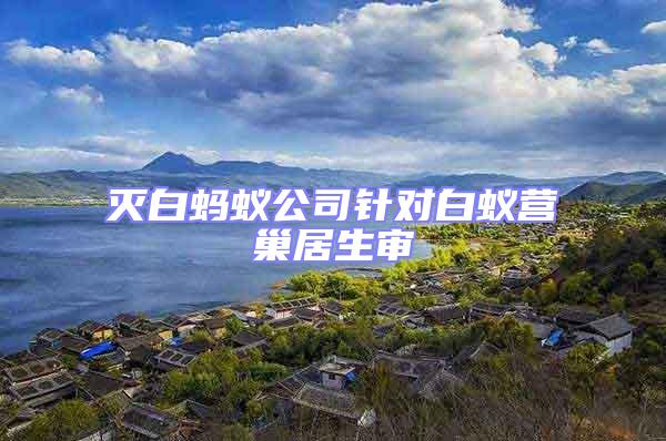 滅白螞蟻公司針對(duì)白蟻營(yíng)巢居生審