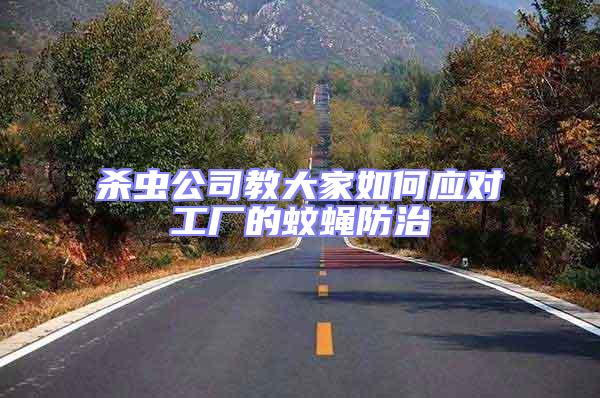 殺蟲公司教大家如何應對工廠的蚊蠅防治
