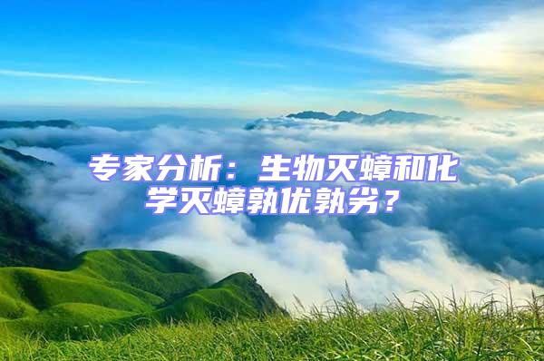 專家分析：生物滅蟑和化學滅蟑孰優孰劣？