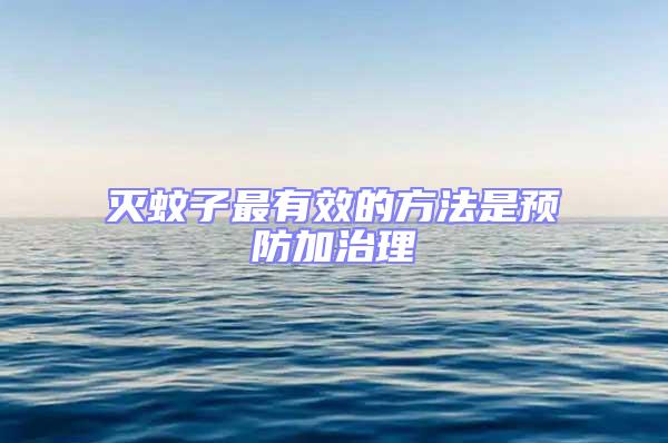 滅蚊子最有效的方法是預(yù)防加治理
