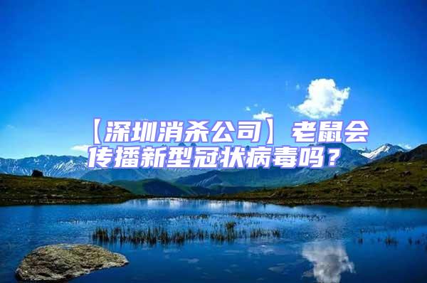 【深圳消殺公司】老鼠會傳播新型冠狀病毒嗎？