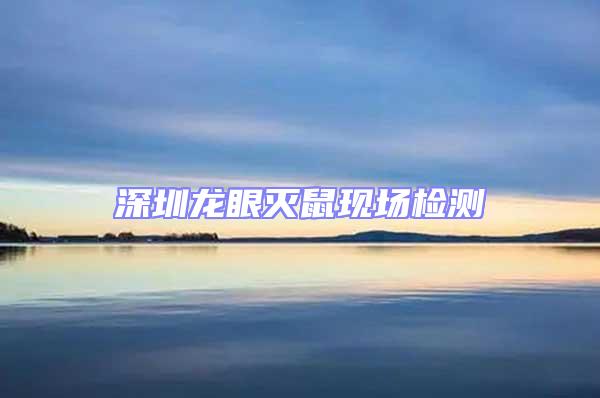 深圳龍眼滅鼠現(xiàn)場(chǎng)檢測(cè)
