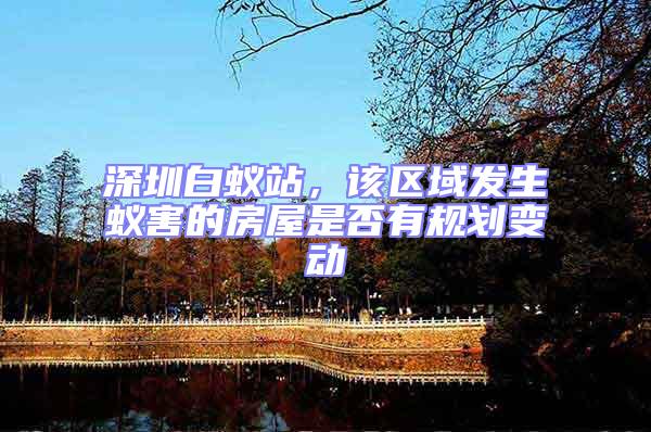 深圳白蟻站，該區(qū)域發(fā)生蟻害的房屋是否有規(guī)劃變動