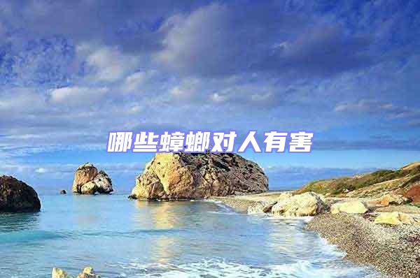 哪些蟑螂對(duì)人有害