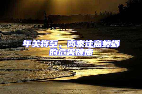 年關將至，商家注意蟑螂的危害健康