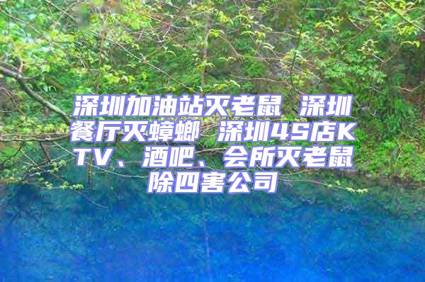 深圳加油站滅老鼠 深圳餐廳滅蟑螂 深圳4S店KTV、酒吧、會所滅老鼠除四害公司
