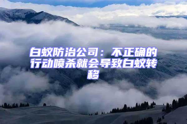 白蟻防治公司：不正確的行動(dòng)噴殺就會(huì)導(dǎo)致白蟻轉(zhuǎn)移