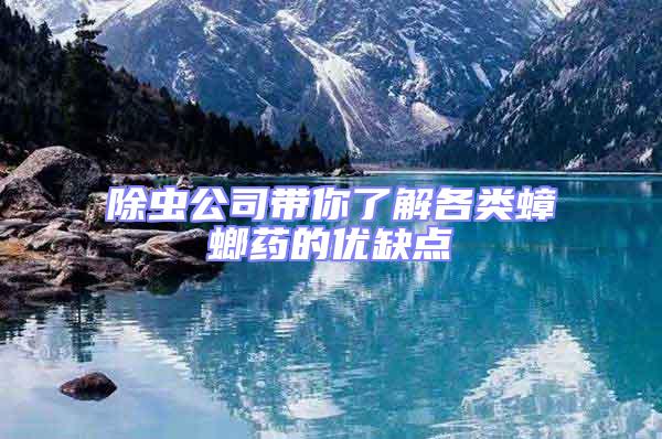 除蟲公司帶你了解各類蟑螂藥的優(yōu)缺點