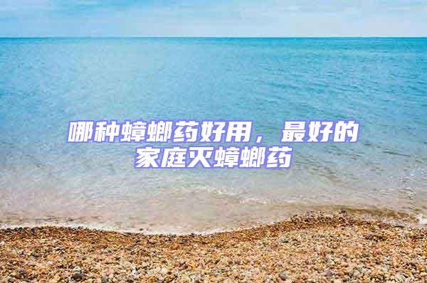 哪種蟑螂藥好用，最好的家庭滅蟑螂藥