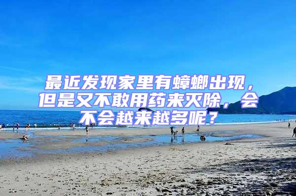 最近發(fā)現(xiàn)家里有蟑螂出現(xiàn)，但是又不敢用藥來滅除，會不會越來越多呢？