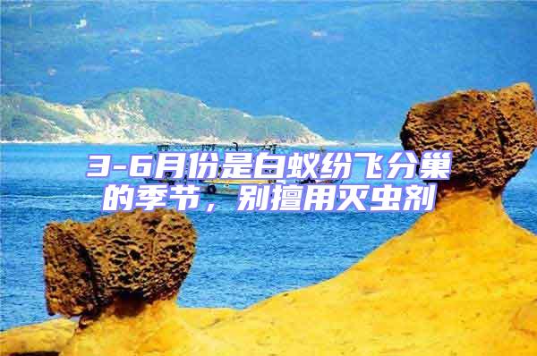 3-6月份是白蟻紛飛分巢的季節，別擅用滅蟲劑