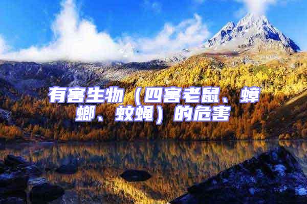 有害生物（四害老鼠、蟑螂、蚊蠅）的危害