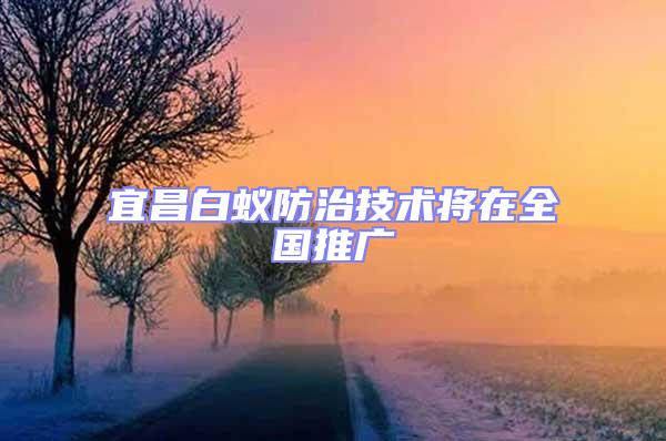 宜昌白蟻防治技術將在全國推廣
