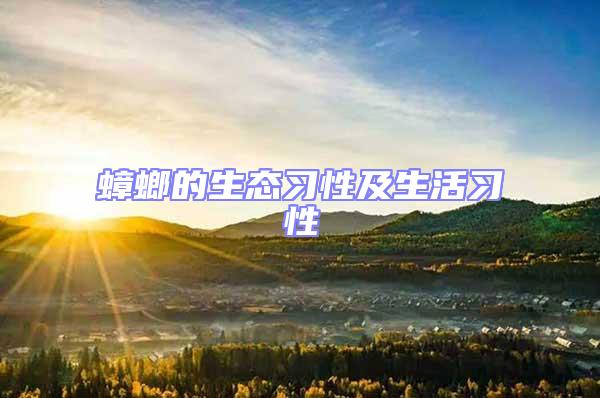 蟑螂的生態(tài)習(xí)性及生活習(xí)性