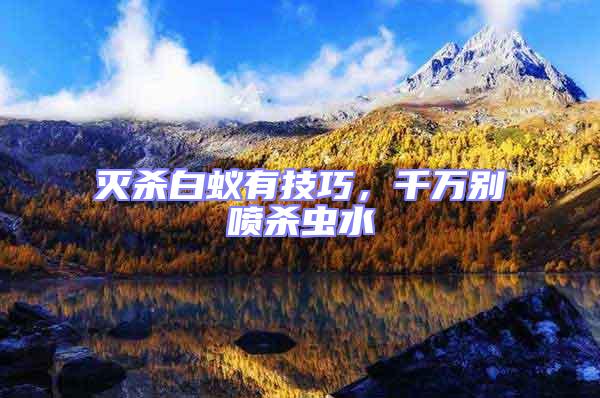 滅殺白蟻有技巧，千萬(wàn)別噴殺蟲(chóng)水