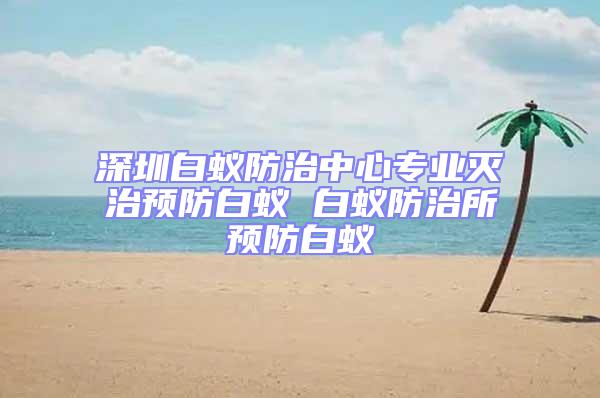 深圳白蟻防治中心專業滅治預防白蟻 白蟻防治所預防白蟻