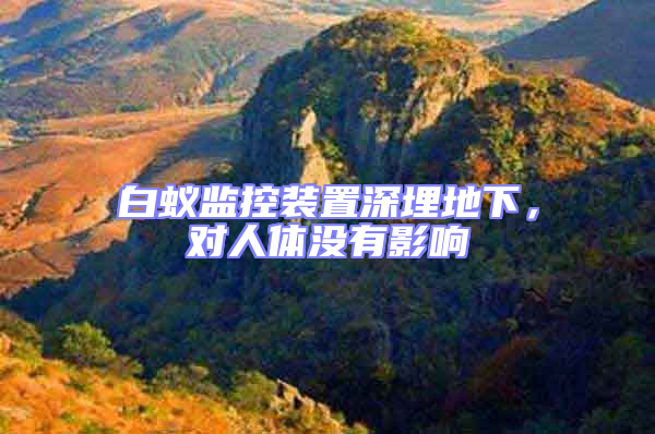 白蟻監(jiān)控裝置深埋地下，對人體沒有影響