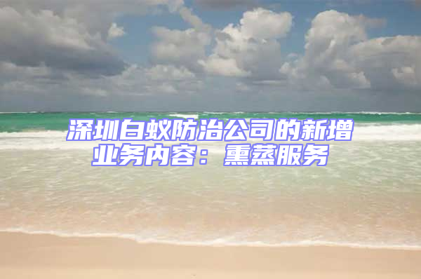 深圳白蟻防治公司的新增業務內容：熏蒸服務